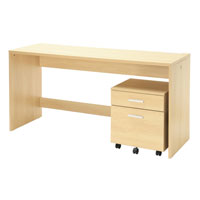 ワークデスクセット　ワイド ナチュラル SLD-51(NA)