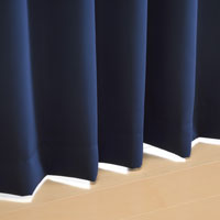 カーテン　ベルーイ ネイビー 200cm