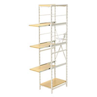 スチールラックスリムタイプ ナチュラル SLR-20(NA)