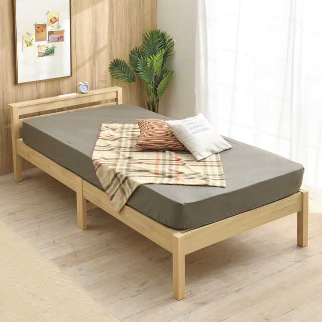 組立簡単すのこベッド ナチュラル SLB-201(NA)