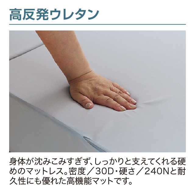 三つ折りマットレス15cm グレージュ SLM-15(GRE)