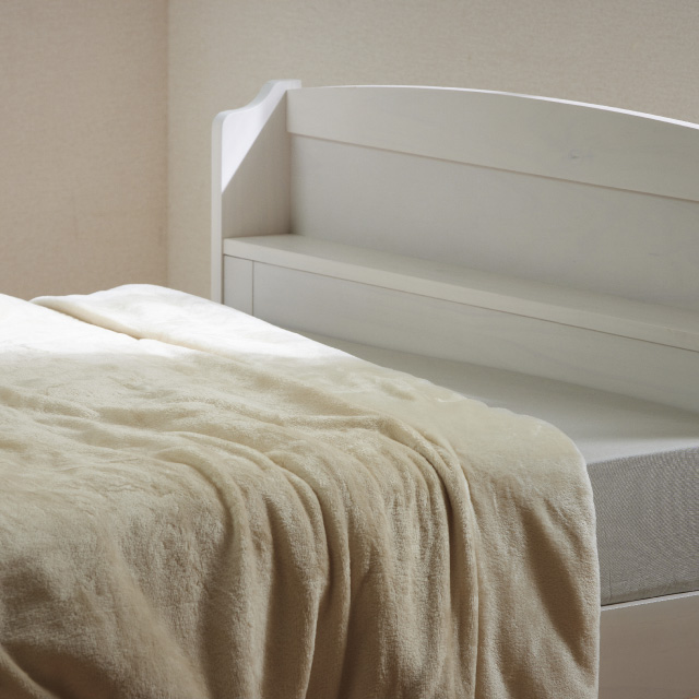 2枚合わせ毛布 アイボリー SLS-02(IV)