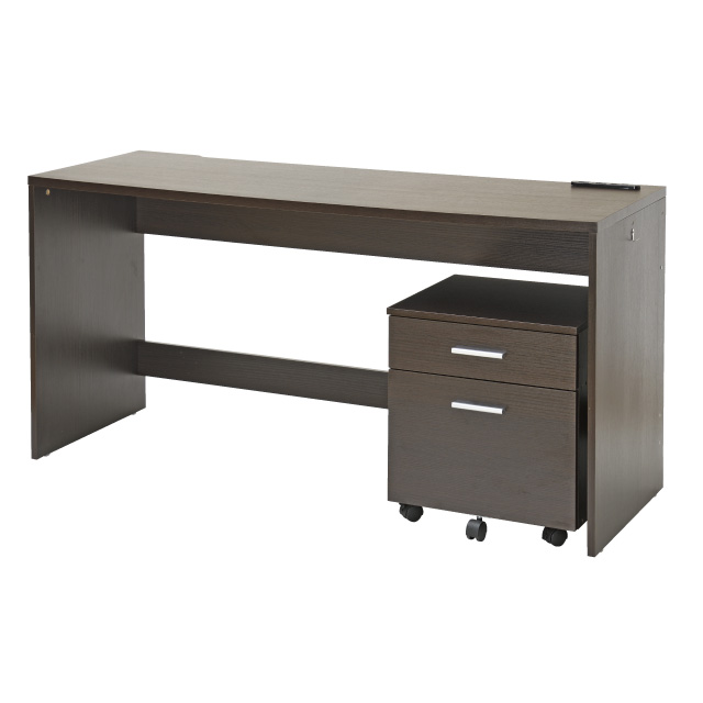 ワークデスクセット　ワイド ブラウン SLD-51(DBR)