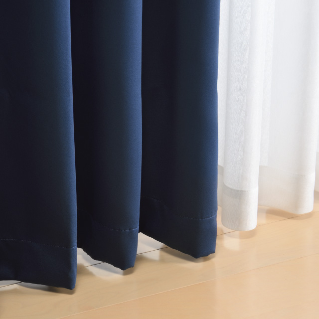 カーテン　ブリンク ネイビー 178cm