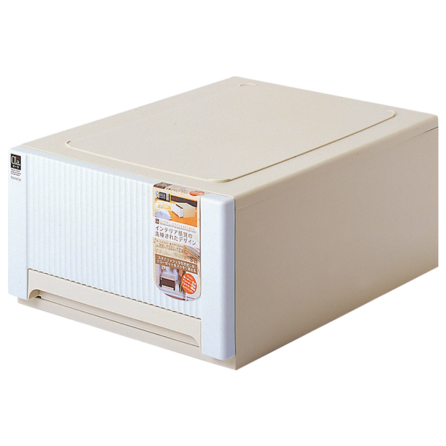 オーラ　浅型　収納ケース ホワイト オーラ5323(WH)