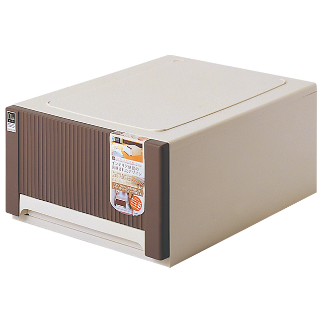 オーラ　浅型　収納ケース ブラウン オーラ5323(BR)