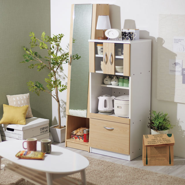 多機能キッチンラックM ナチュラル SLK-M01(NA)