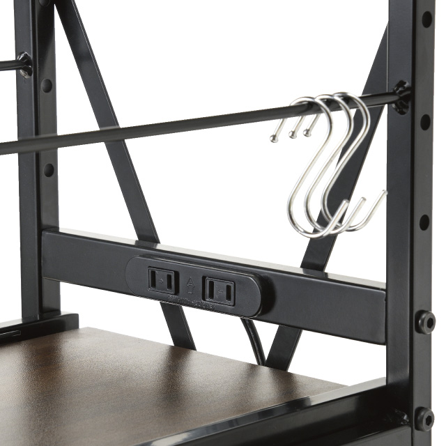 スチールラックスリムタイプ ブラウン SLR-20(BR)