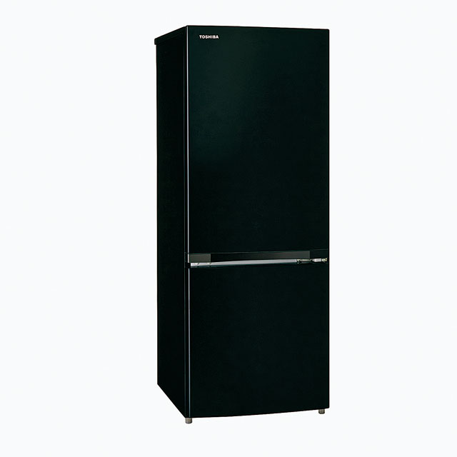 東芝　2ドア冷蔵庫 エクリュブラック GR-W15BS(K)