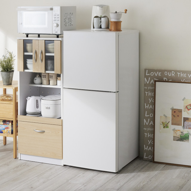 ツインバード2ドア冷蔵庫 ホワイト HR-F915(W)