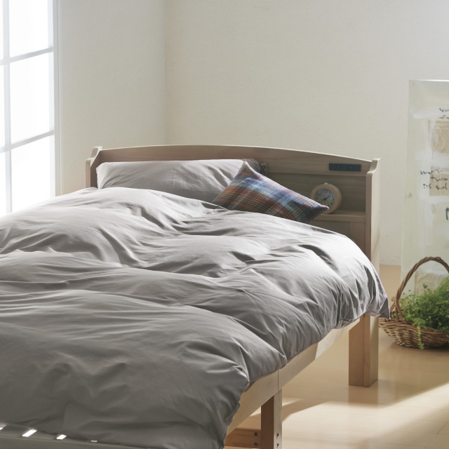 三つ折りマットレス（ミルクベージュ）＋年中快適布団セット グレージュ 