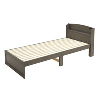 木製すのこベッド宮付 ライトグレー SLB-101(LGR)