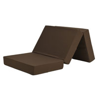 三つ折りマットレス15cm ブラウン SLM-15(BR)