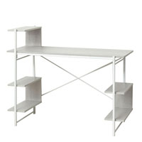 らくらく組立棚付デスク ホワイト 30515