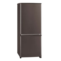 三菱　2ドア冷蔵庫 マットチャコール MR-P15K(H)