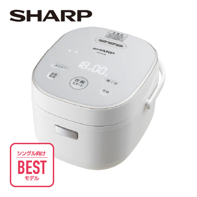 シャープ　マイコン炊飯ジャー3合 ホワイト KS-CF05B(W)