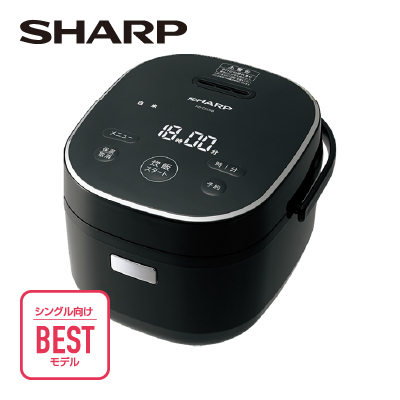 シャープ　マイコン炊飯ジャー3合 ブラック KS-CF05B(B)
