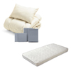 ポケットコイルマットレス（ホワイト）＋合繊布団セット ライトグレー 