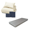 ポケットコイルマットレス（グレー）＋年中快適布団セット ネイビー 