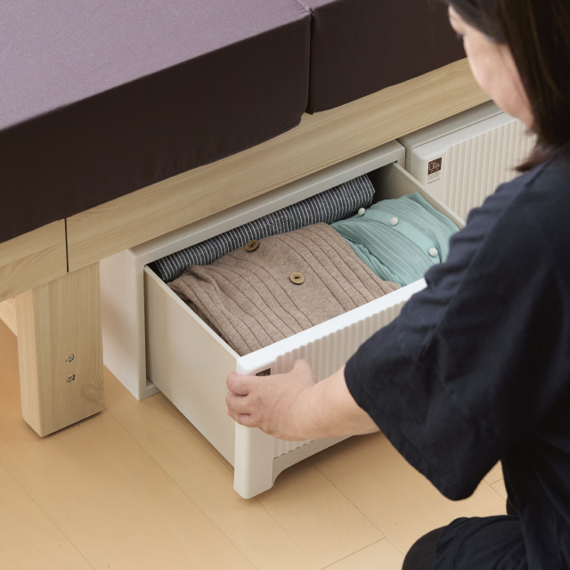 木製すのこベッド宮付 ナチュラル SLB-101(NA)