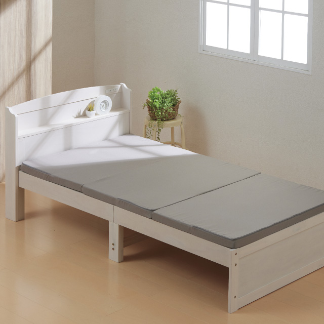 三つ折りマットレス5cm グレージュ SLM-05(GRE)