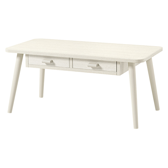 引き出し付きローテーブル ホワイトウォッシュ MT-638NWS