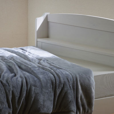 2枚合わせ毛布 ライトグレー SLS-02(LGR)